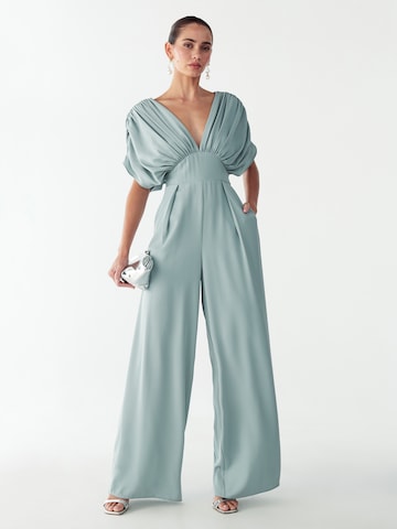 BWLDR Jumpsuit 'Sunny' in Groen: voorkant