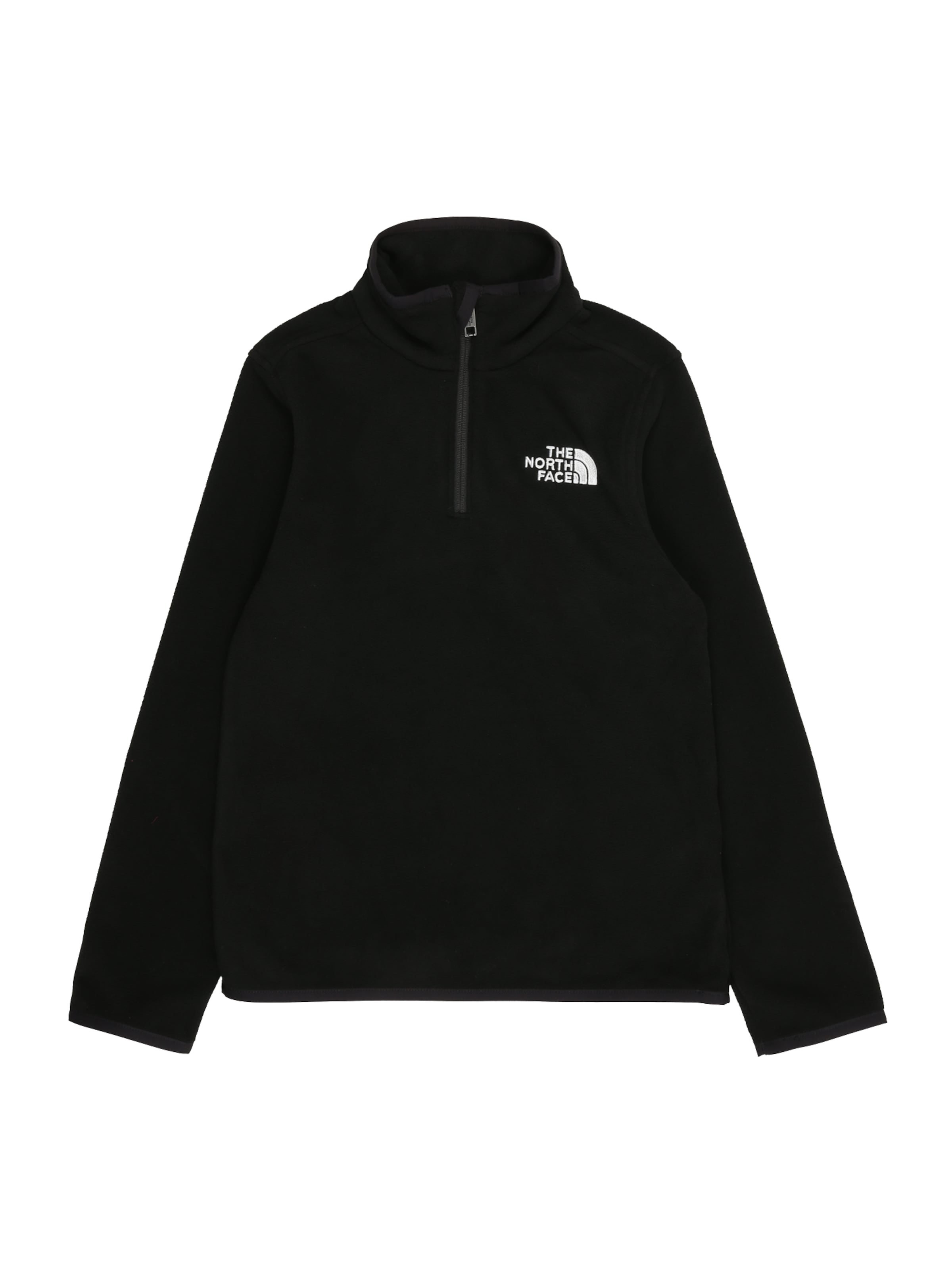 THE NORTH FACE Sportpullover 'Glacier' in Schwarz: Vorderseite