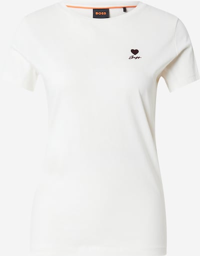 BOSS Paita 'C_Elove_1' värissä suklaa / valkoinen, Tuotenäkymä