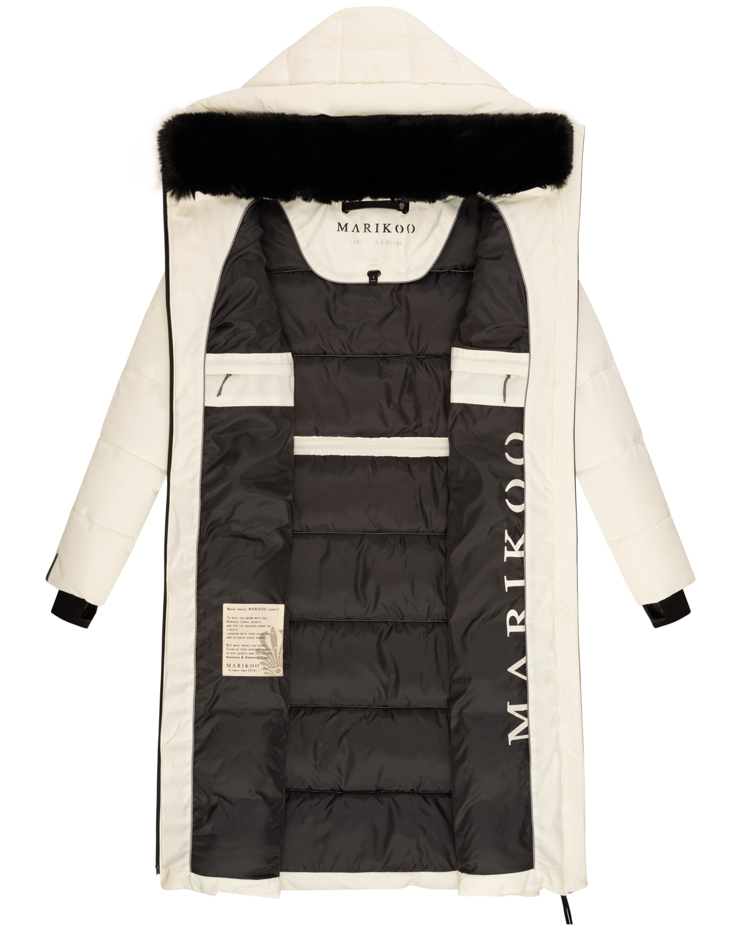 MARIKOO Zimný kabát 'Zuraraa XVI' - Biela