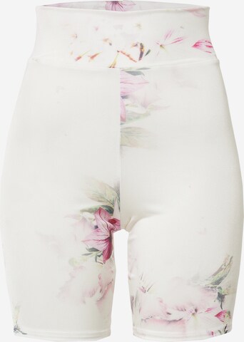 Skinny Leggings Miss Selfridge en blanc : devant