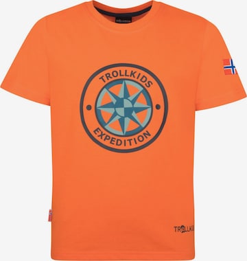 TROLLKIDS Performance Shirt in Brown: front