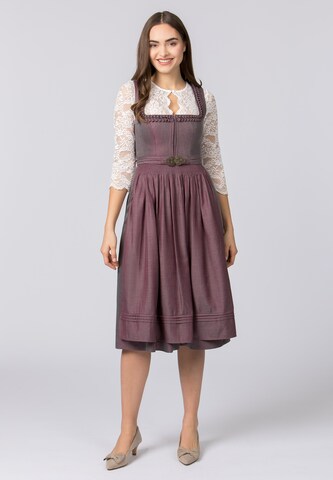 STOCKERPOINT Dirndl 'Moana' in Purple: front