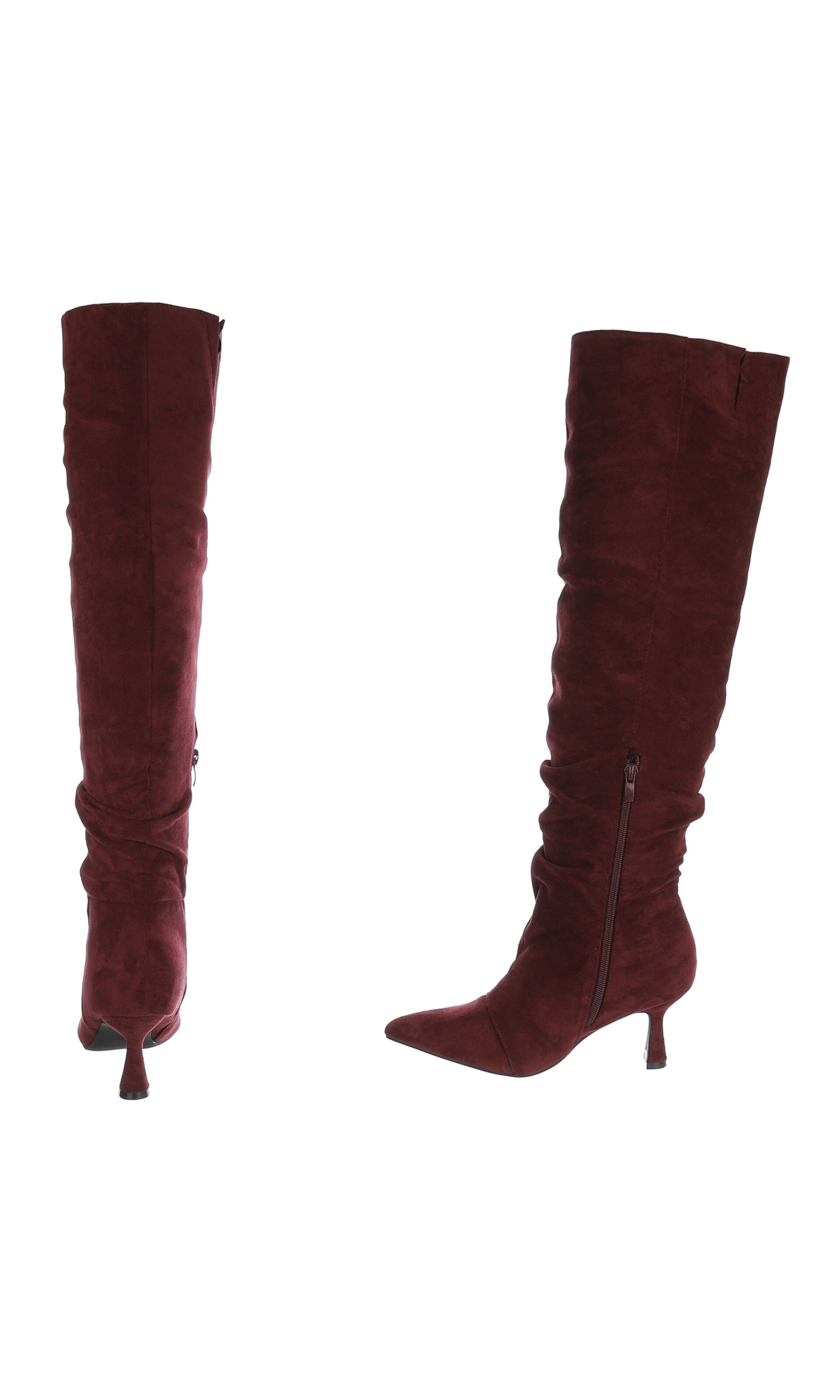 Ital-Design Over the Knee Boots in Red
