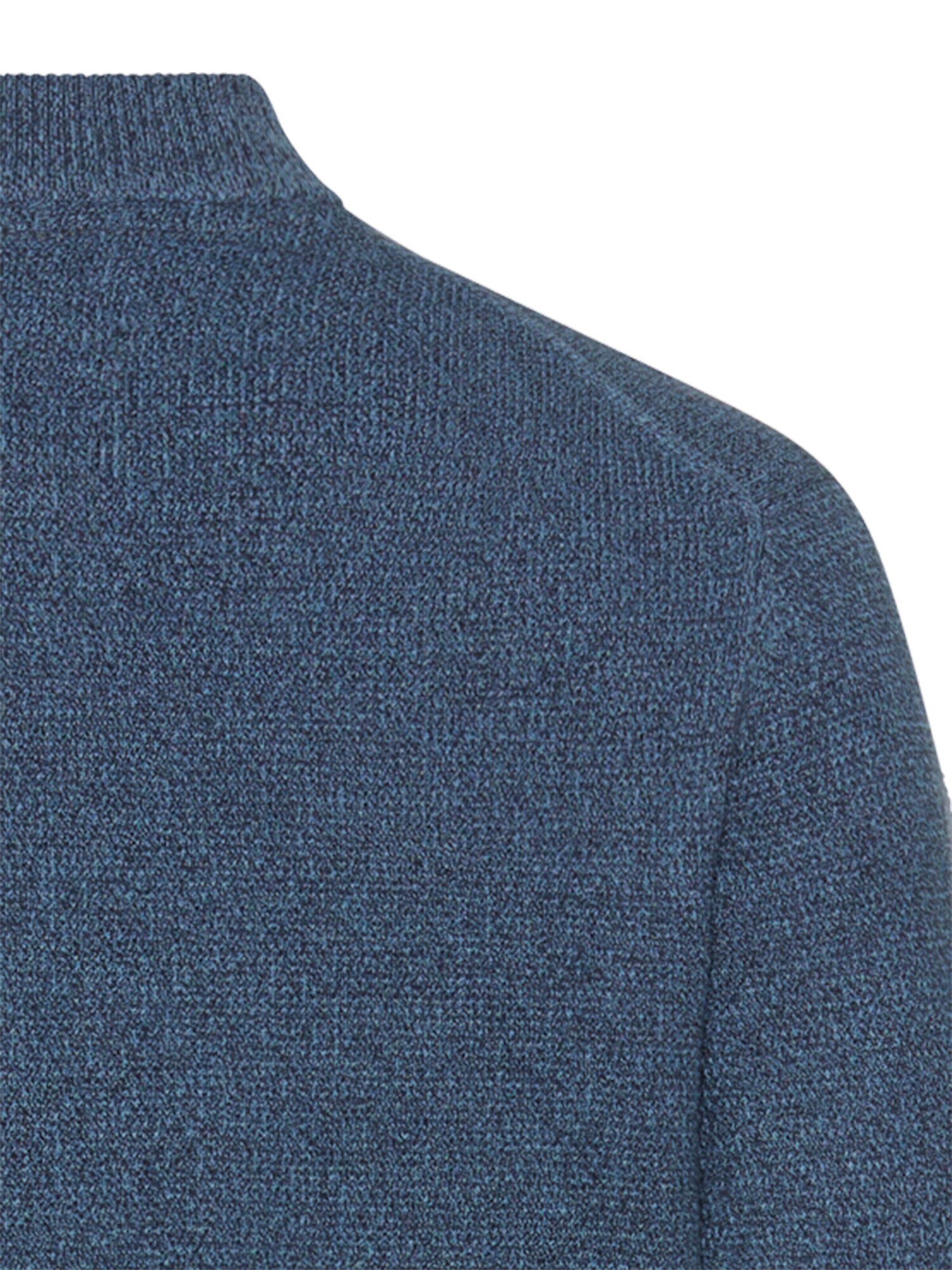 CAMEL ACTIVE Strickjacke mit Bomberkragen in Blau