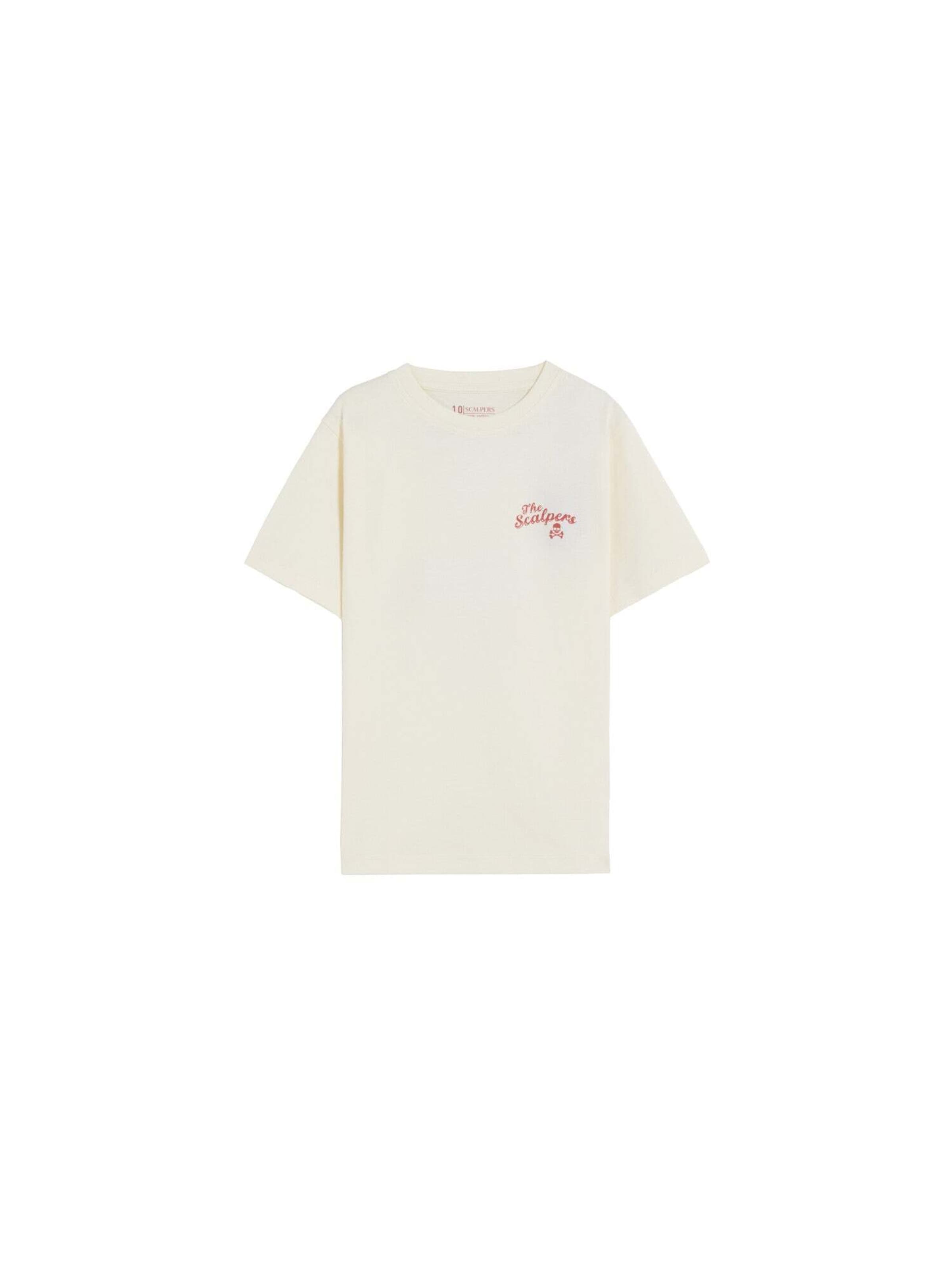 Tricou funcțional ' ' de la Scalpers pe alb: față