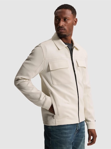 CAST IRON - Chaqueta de entretiempo 'Overshirt with zipper closure and chest pockets' en beige