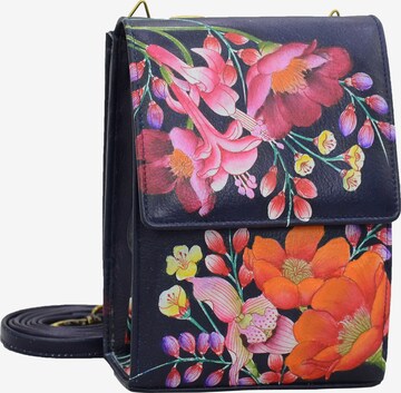 ANUSCHKA Crossbody Bag 'Meadow - Handbemaltes Leder' in Mixed colors: front
