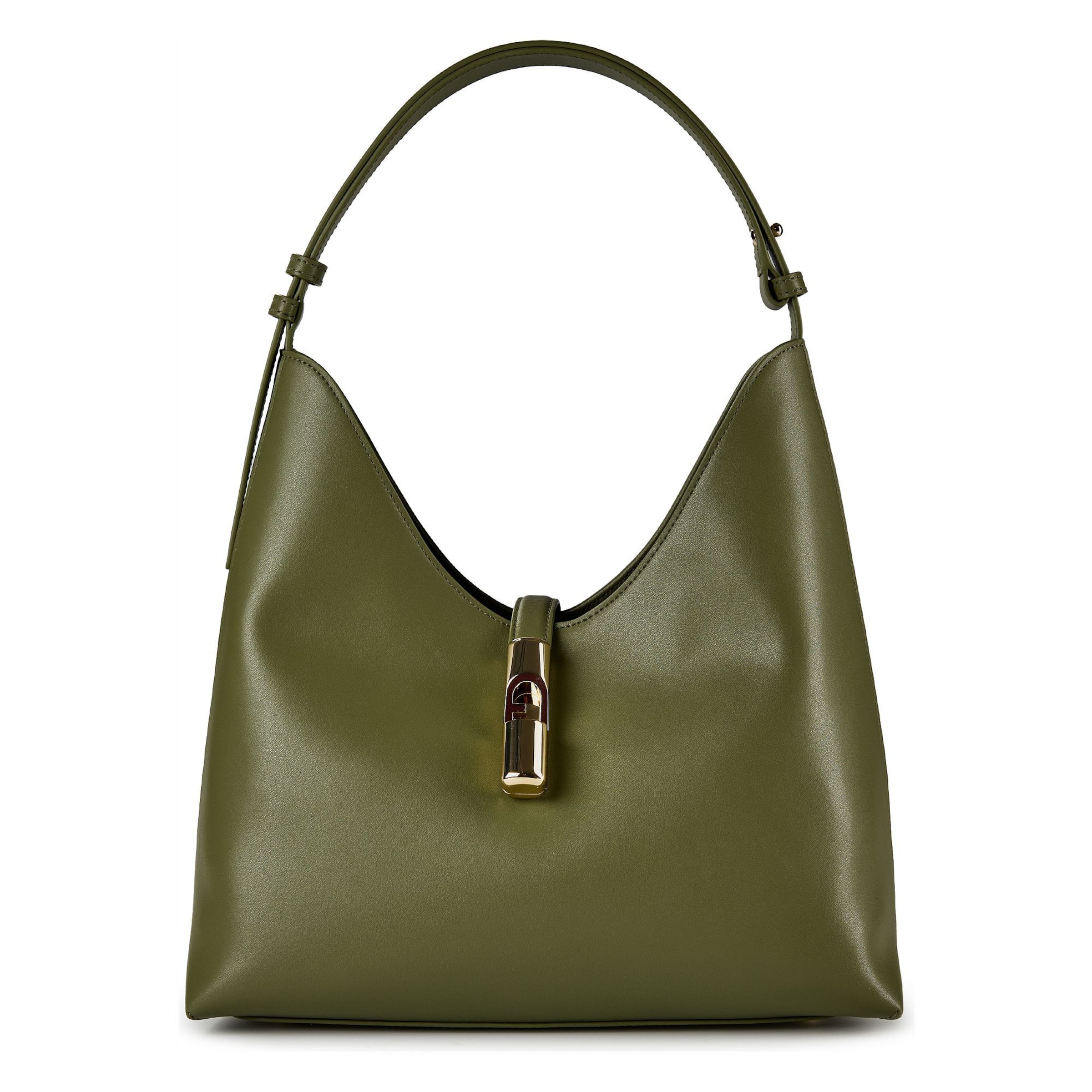 FURLA Schoudertas 'Goccia ' in Groen: voorkant