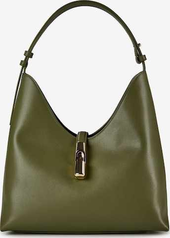 FURLA Schoudertas 'Goccia ' in Groen: voorkant