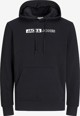 Felpa 'JJECorp' di Jack & Jones Plus in nero: frontale