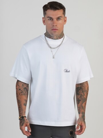 SikSilk T-Shirt in Weiß: Vorderseite