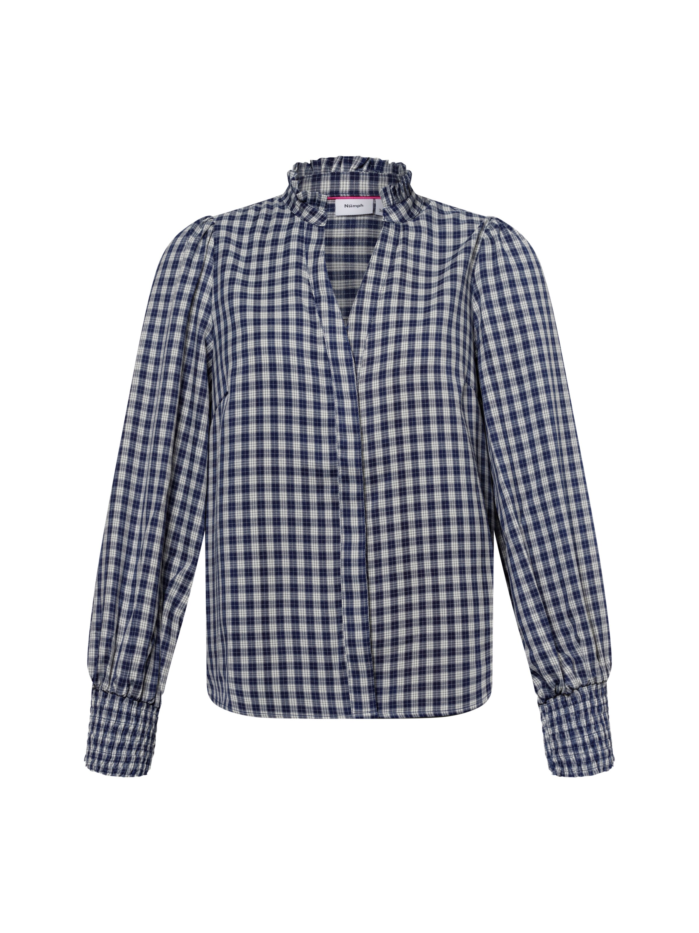 NÜMPH Bluse ' Nuali ' in Blau: Vorderseite