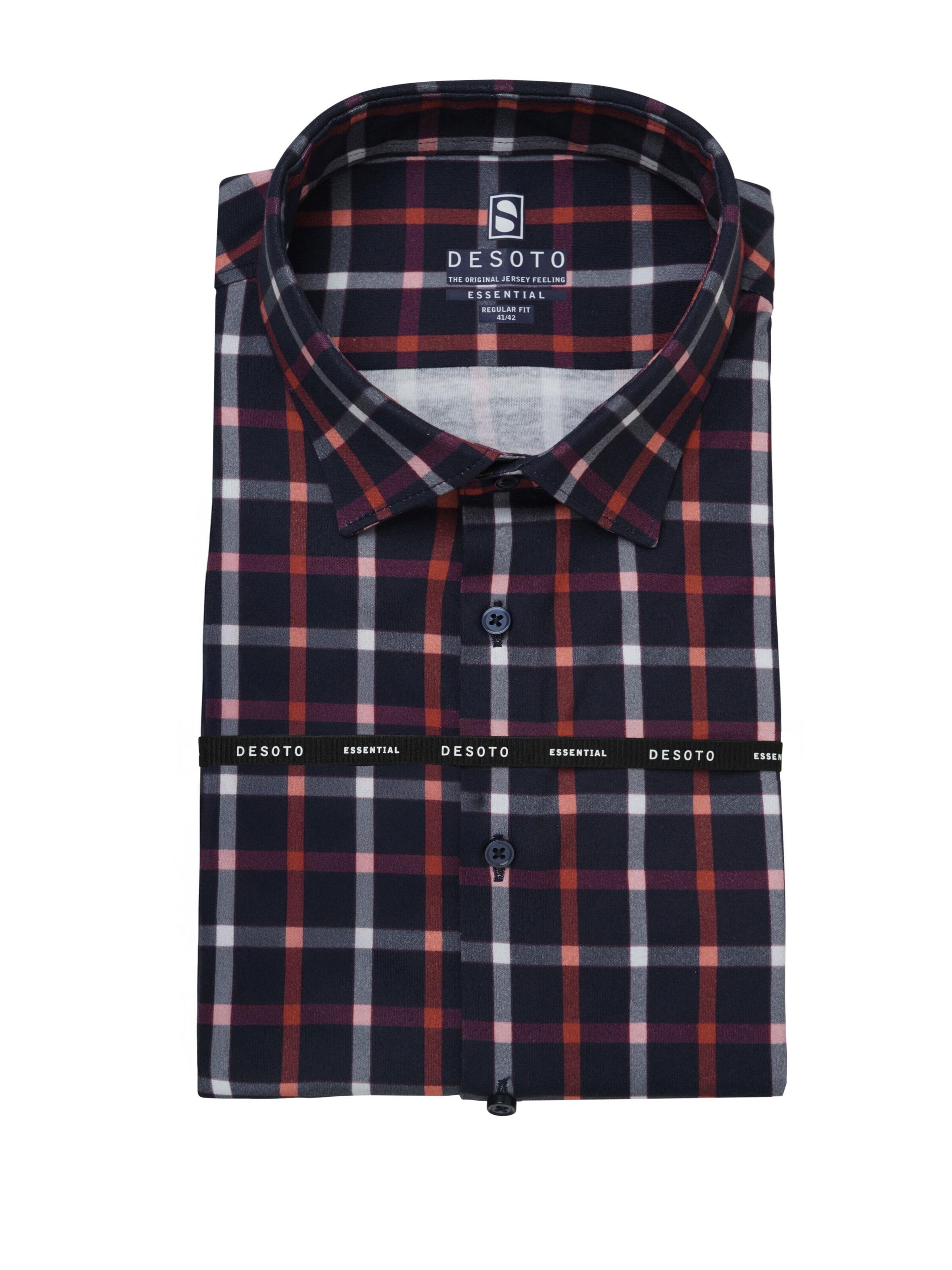 DESOTO Regular fit Button Up Shirt in Red
