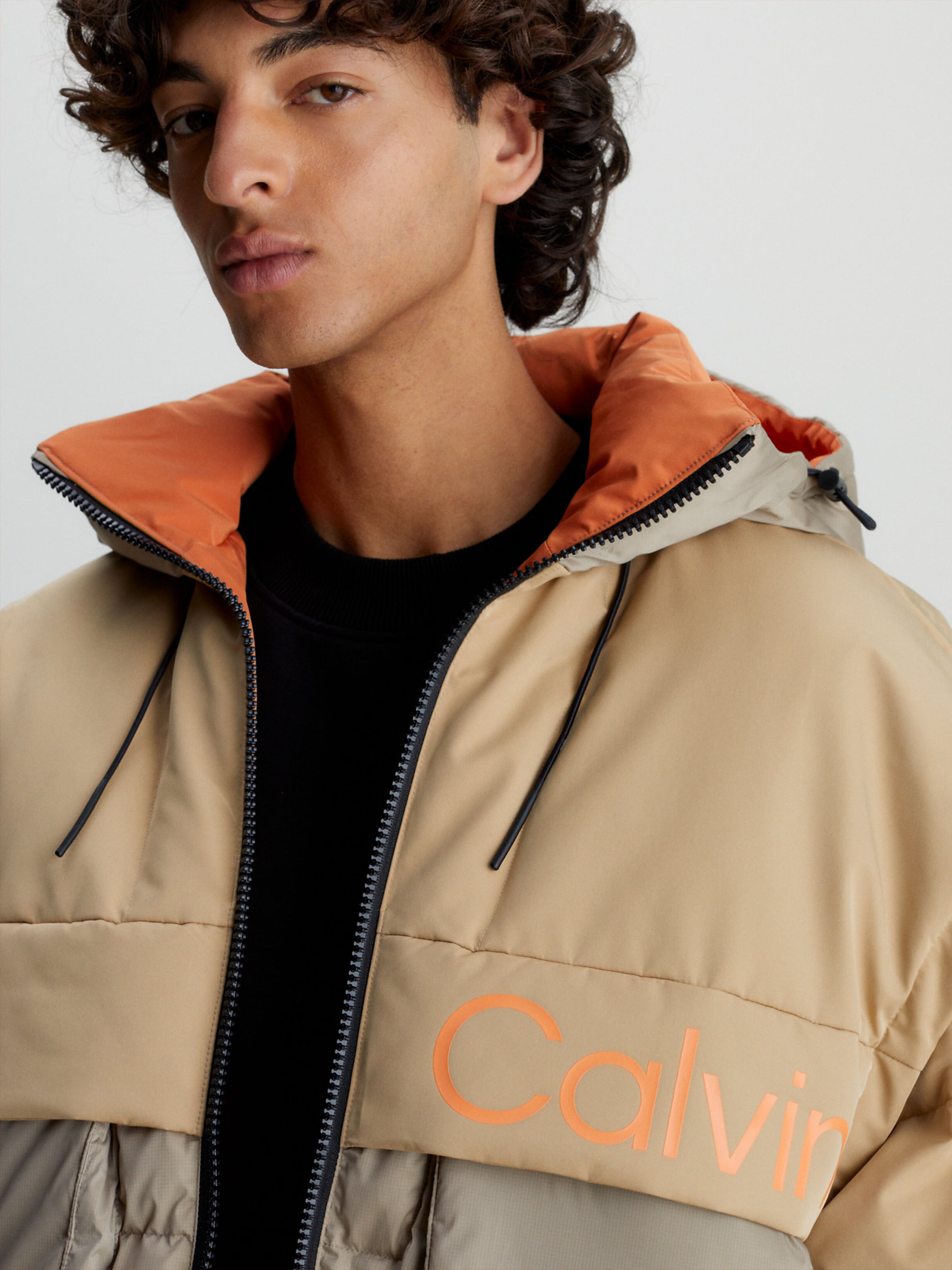 Calvin Klein Jeans Winter Jacket in Light Beige ABOUT YOU