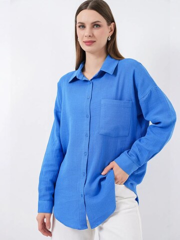 Chemisier Bigdart en bleu : devant