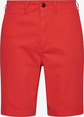Coupe slim Pantalon chino Superdry en rouge : devant