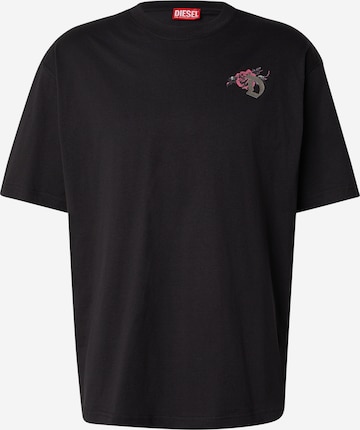DIESEL Paita 'T-BOGGY-V4' värissä musta: etupuoli