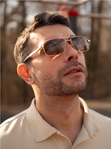 Lunettes de soleil 'Pilotenbrille Polarisierte Pilotensonnenbrille Buugug' VEYREY en marron : devant