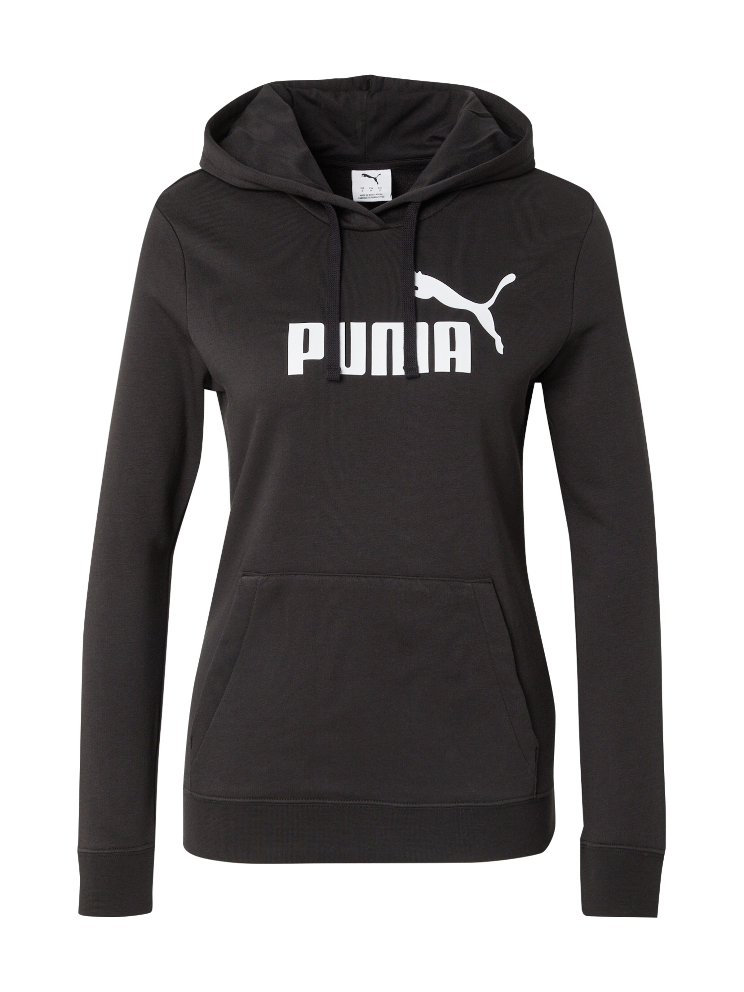 PUMA Спортивный свитшот 'ESS No. 1' в Черный: спереди