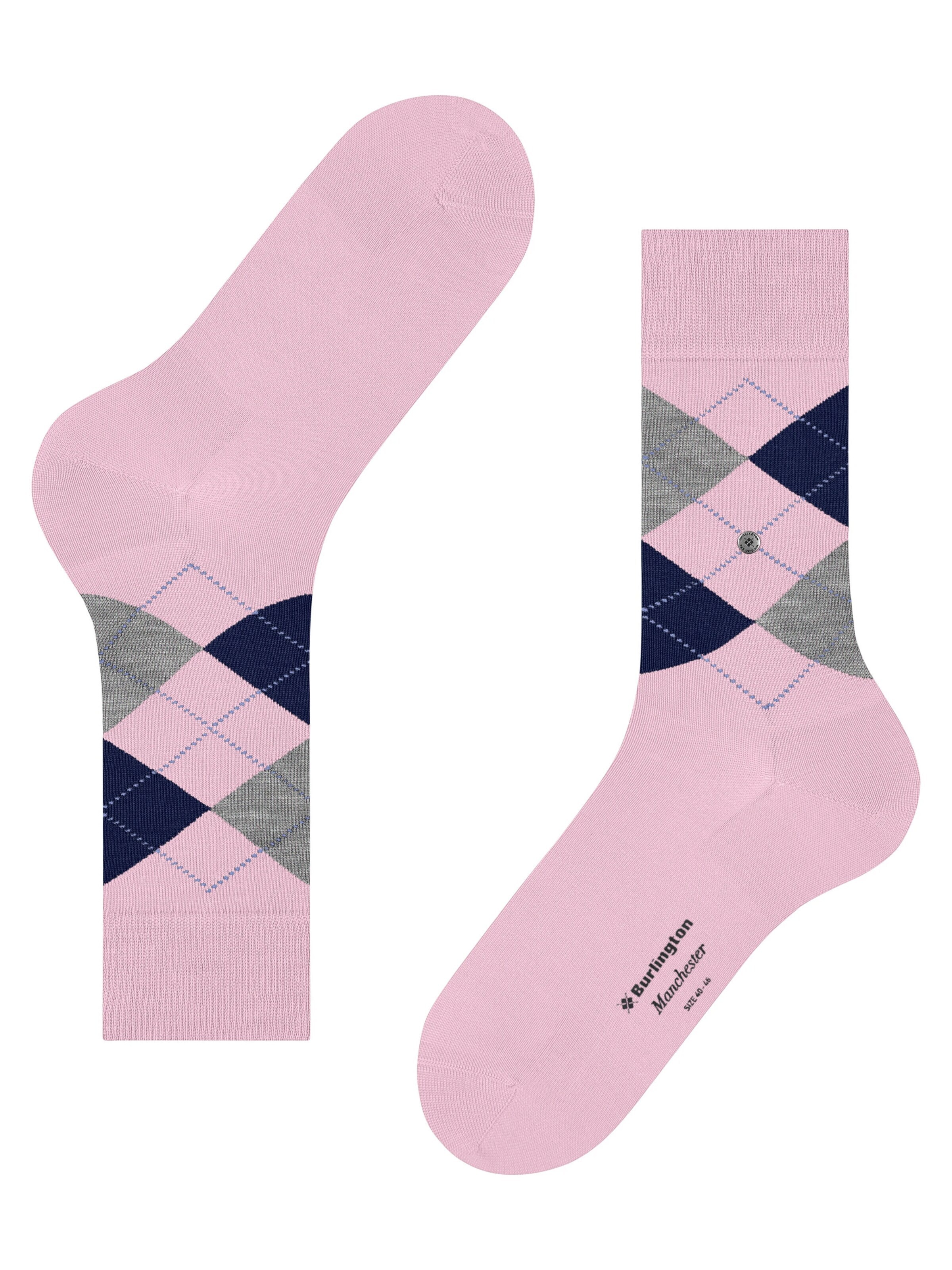 BURLINGTON Socks 'Manchester' in Pink