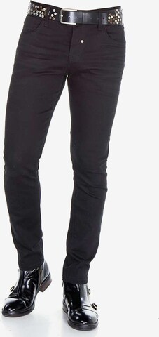 CIPO & BAXX Slimfit Jeans in Schwarz