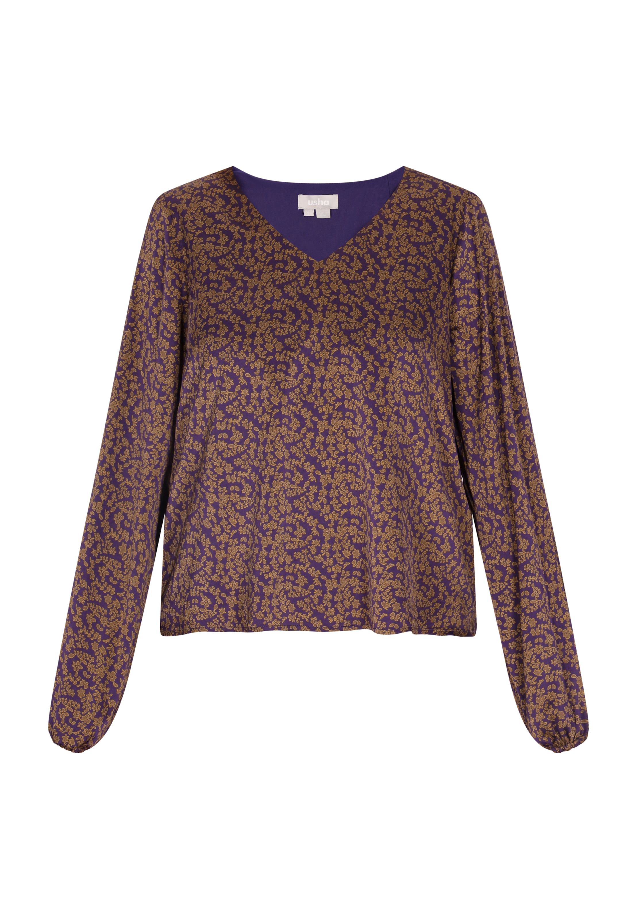 Usha - Blusa en lila: frente