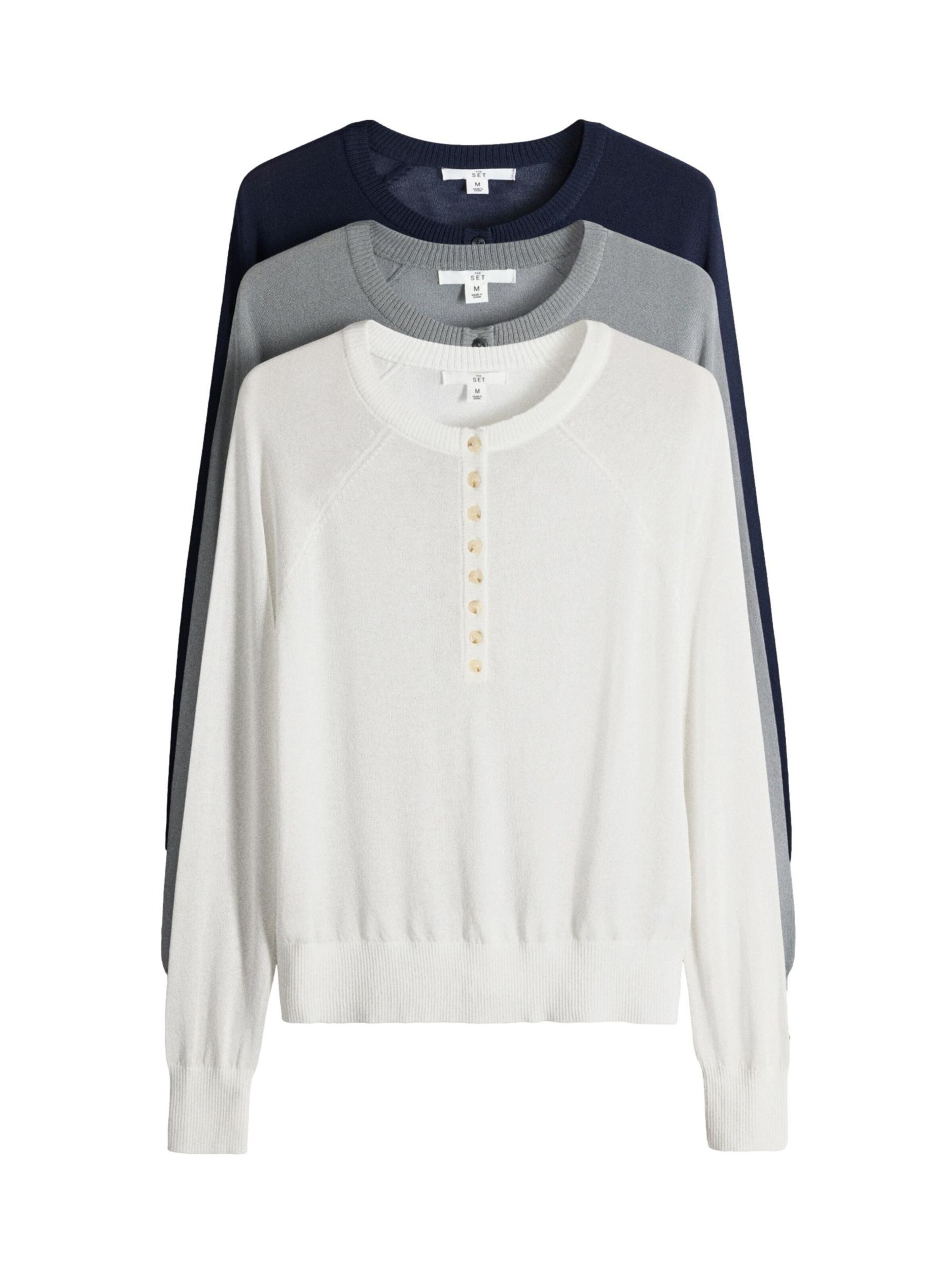 Pullover di The Set in blu: frontale