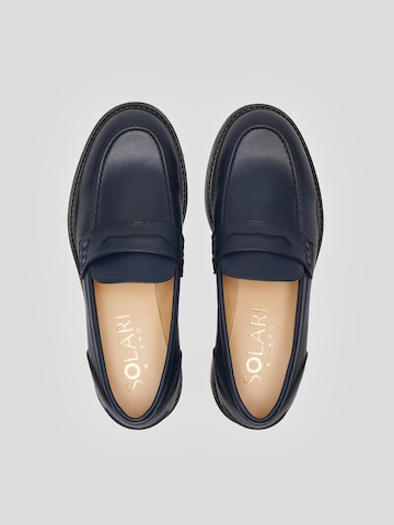 Solari Milano Moccasin in Blue