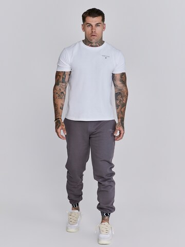 Effilé Pantalon SikSilk en gris
