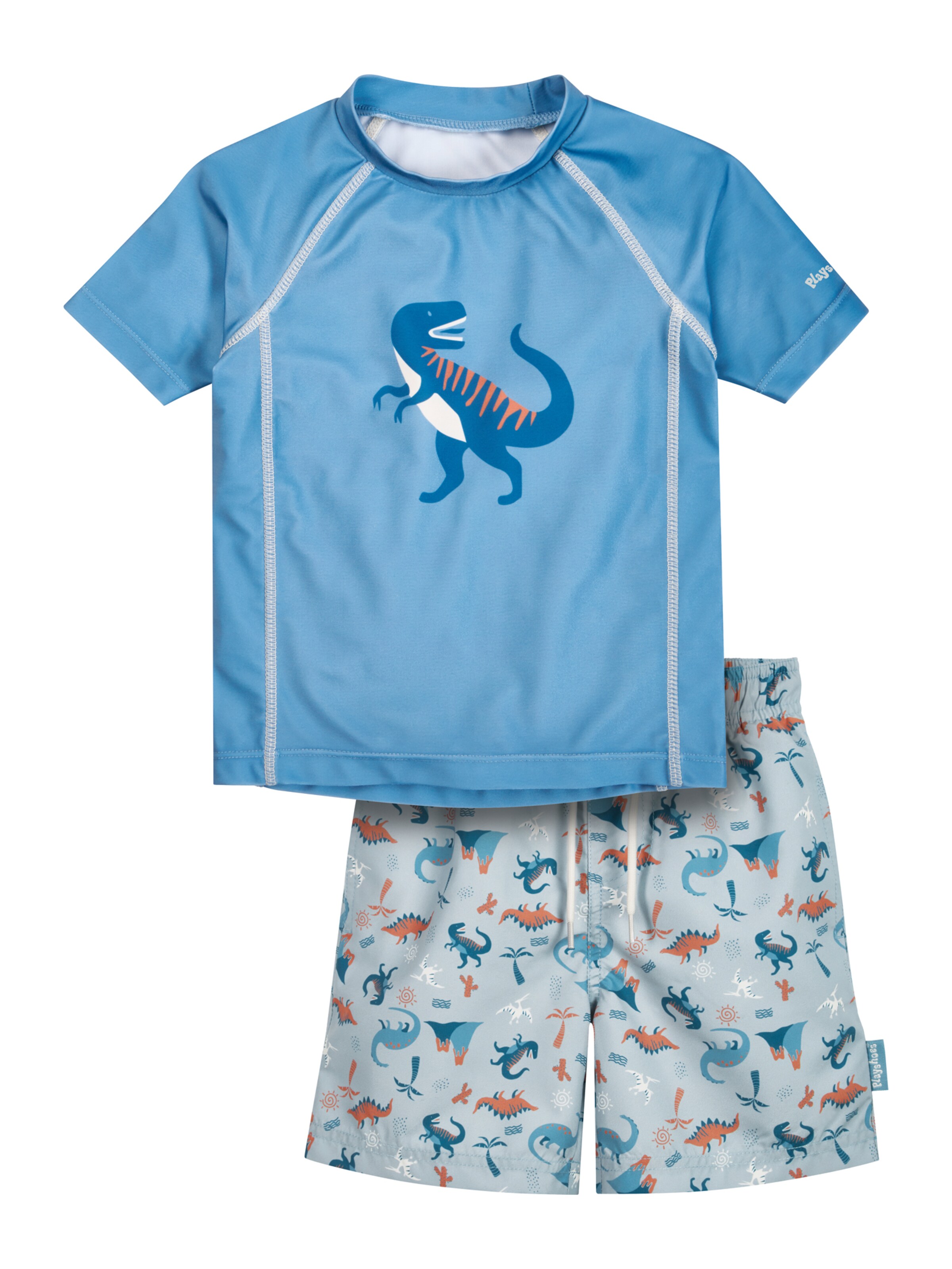 PLAYSHOES UV защита 'Dino' в синьо: отпред