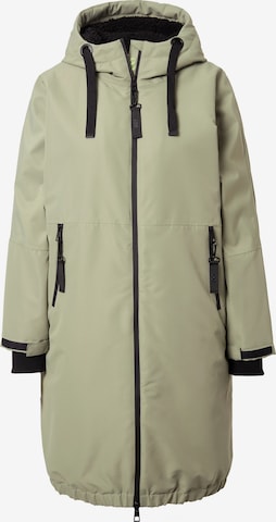 LAURASØN Raincoat in Green: front
