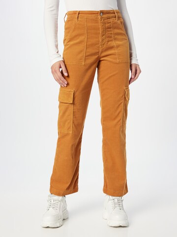 Regular Jeans cargo 'LETHA' Mavi en marron : devant