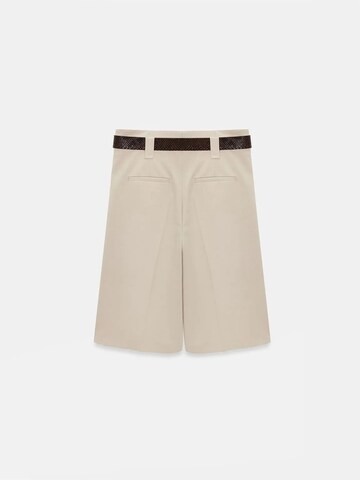 Dilvin Wide Leg Shorts in Beige