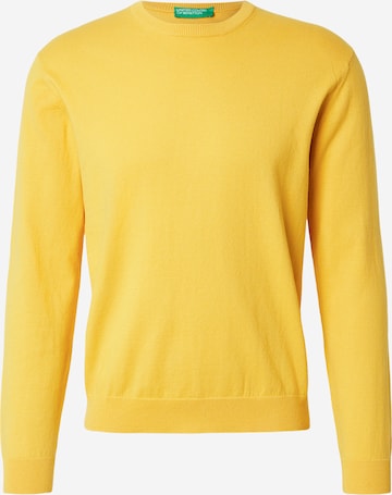 UNITED COLORS OF BENETTON Regular fit Pulóver - sárga: elől
