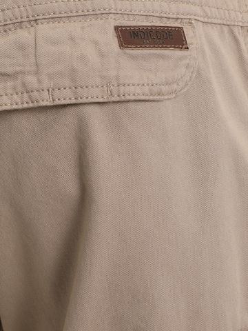 INDICODE JEANS tavaline Klapptaskutega püksid 'Monroe', värv beež