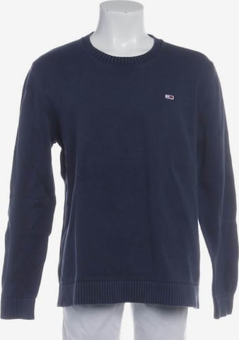 Tommy Jeans Pullover / Strickjacke L in Blau: predná strana