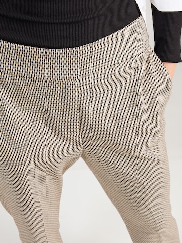 Coupe slim Pantalon à plis s.Oliver BLACK LABEL en beige
