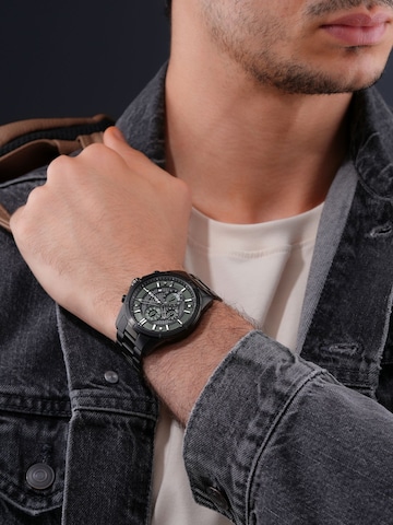 POLICE Analoog horloge 'Burbank' in Zwart: voorkant