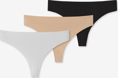SCHIESSER String ' Invisible Soft ' in nude / schwarz / weiß, Produktansicht