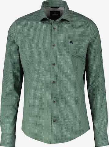 LERROS Button Up Shirt in Green: front