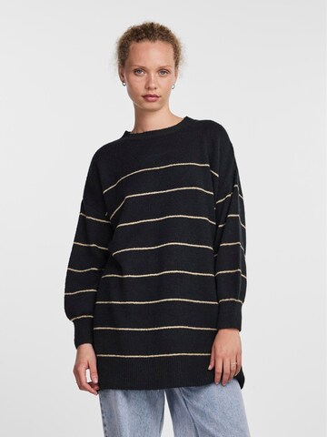 PIECES Sweater 'BEVERLY' in Black: front