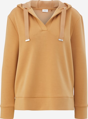 Sweat-shirt s.Oliver BLACK LABEL en jaune : devant