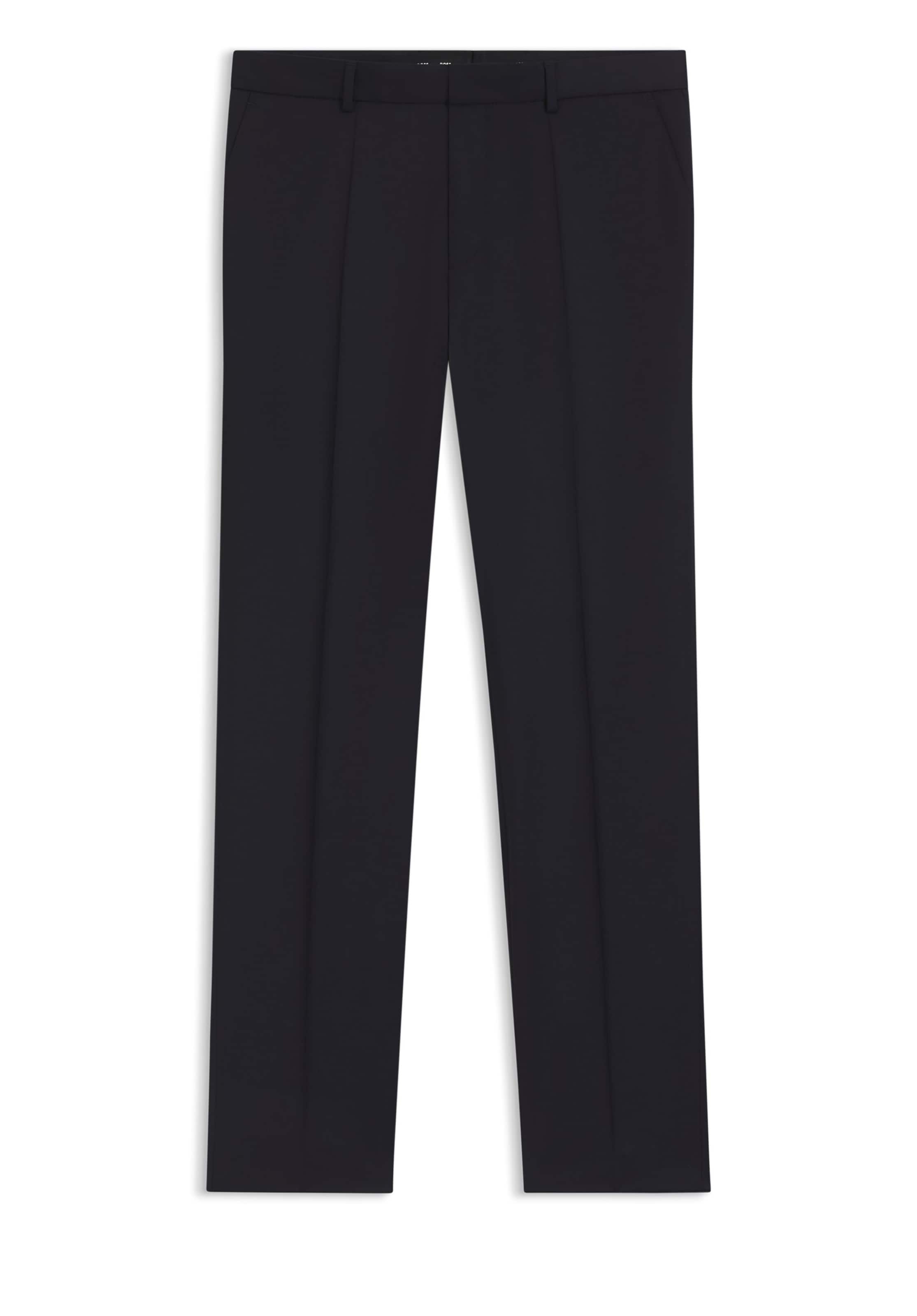 BOSS Regular Chino Pants in Black: front
