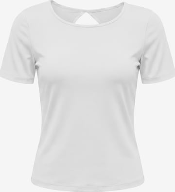 T-shirt usha BLACK LABEL en blanc : devant