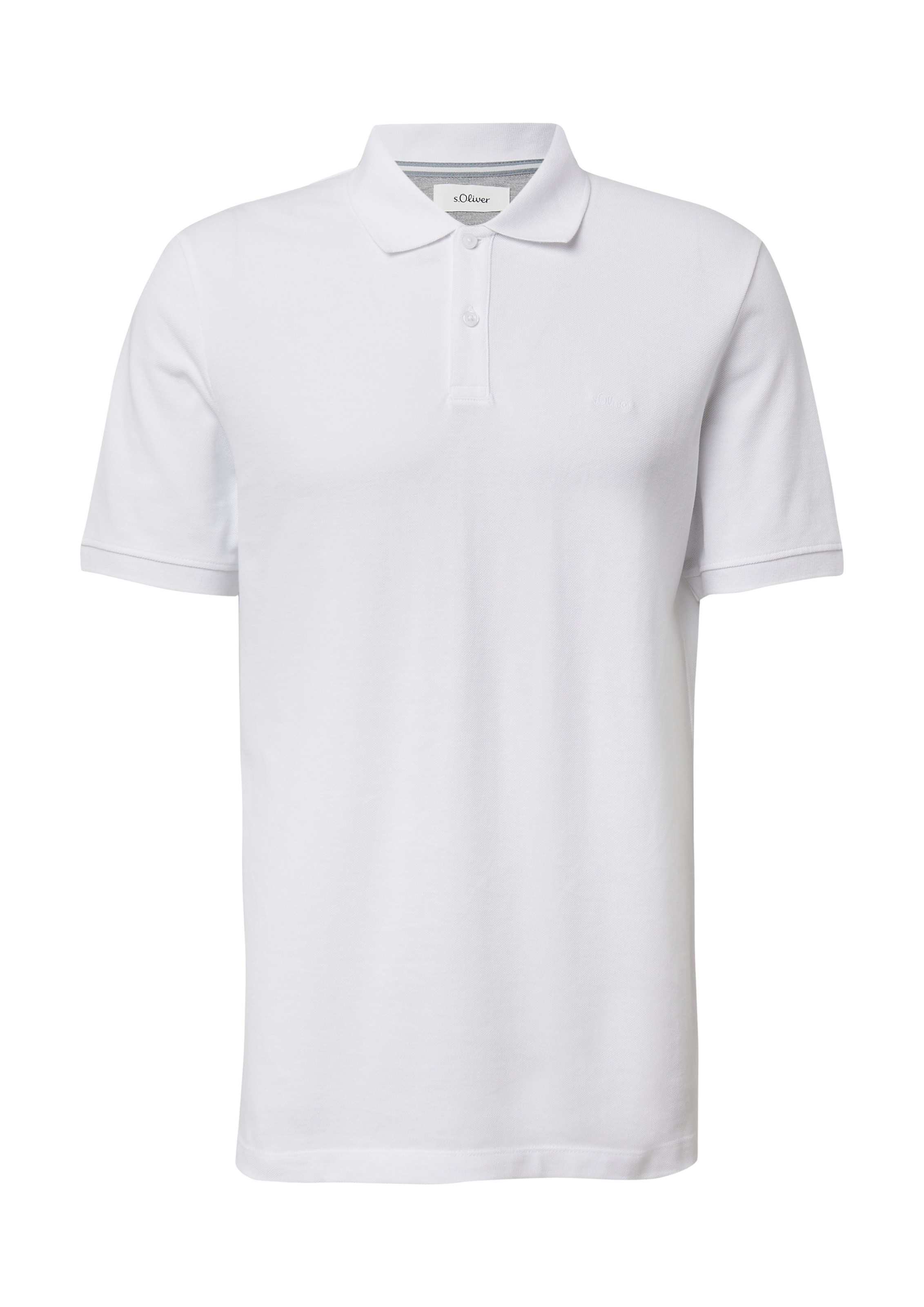 s.Oliver Poloshirt in Weiß: Vorderseite