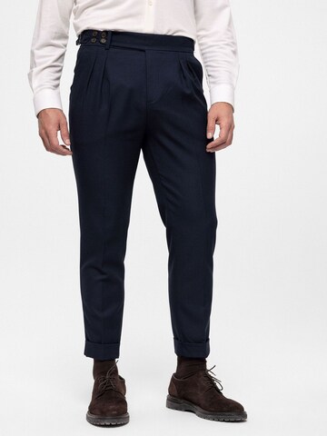 Antioch - regular Pantalón plisado en azul: frente