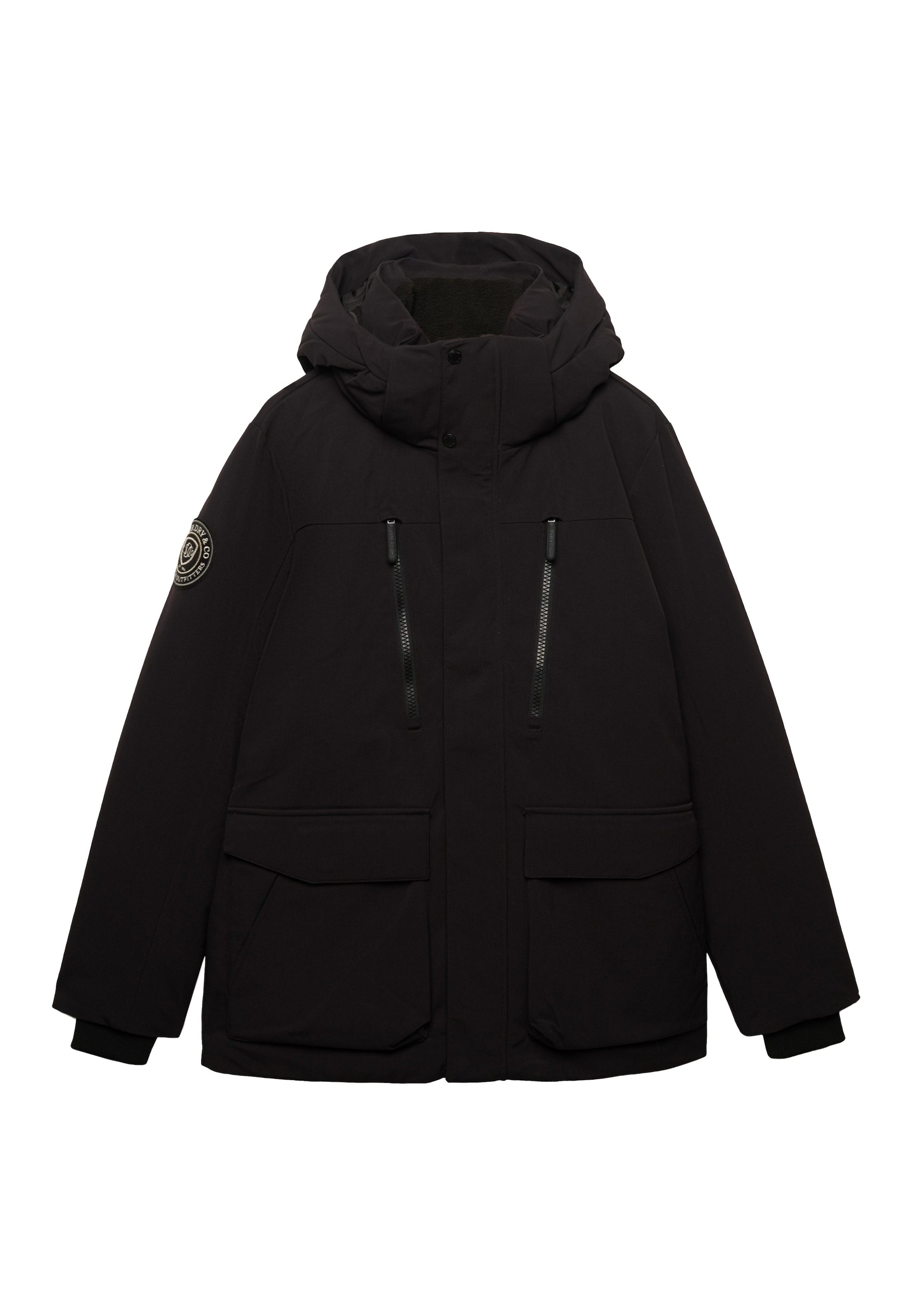 Geacă de iarnă 'City' de la Superdry & Co pe negru: față