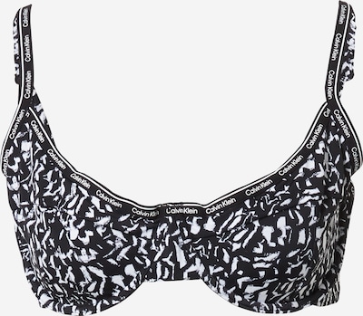 Calvin Klein Swimwear Top de bikini en negro / blanco, Vista del producto