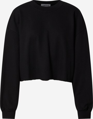 EDITED Sweatshirt 'Renata' in Zwart: voorkant